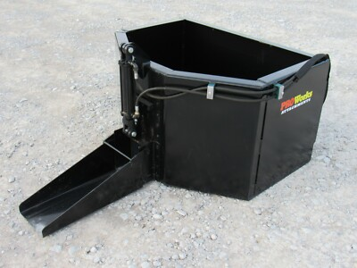 #ad 5 8 Cubic Yard Hydraulic Concrete Dispensing Bucket Attachment Fits Skid Steer $1699.99