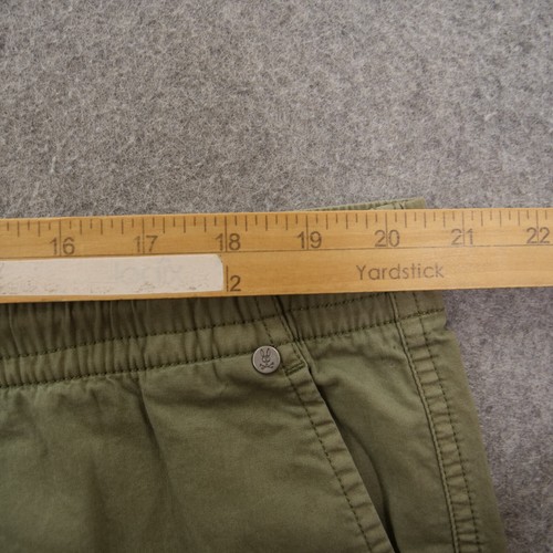 Psycho Bunny Shorts Mens 3XL XXL Green Flat Front Drawstring Elastic Waist New - Picture 12 of 16