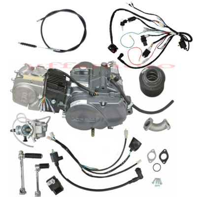 Lifan 140cc Manual 4-Up Engine Motor Kit w/Wiring for ATC70 CL70 CT110 Z50 150cc