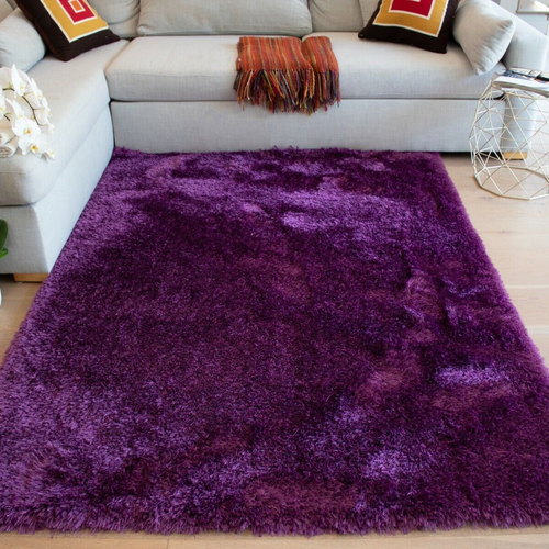 8x10 Purple Area Rug 1.5 Inch Thick Soft Pile Shaggy Soft Indoor Shag Carpet eBay