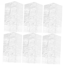  50pcs Plastic Garment Bag Clear Dry Cleaner Bags Laundry Hanging Bags Clothes 