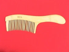 6.75" WELL HAND CRAFTED STURDY NATURAL-COLOR BOX WOOD COMB