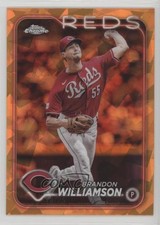 2024 Topps Chrome Sapphire Edition Orange 18/25 Brandon Williamson #522 12kh
