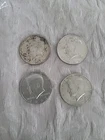 1966,67,68,69 Kennedy Half Dollars  - 40% Silver  (4) Coins Total