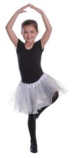 Bristol Novelty BA006 Sequined Tutu Skirt  for Kids  White Costume, One Size