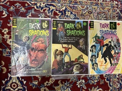 Gold Key Dark Shadows 3 Book Lot. 16, 26, 27. 1972. Mid Grade.