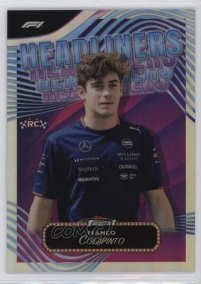 2024 Topps Finest Formula 1 Headliners Refractor Franco Colapinto Rookie RC 5b1