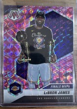 2020-21 Panini Mosaic - Finals MVPs LeBron James #297 Pink Camo Mosaic Prizm