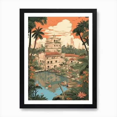 Fort Santiago Manila Philippinen Ar gerahmtes Wandbild Poster Leinwanddruck Bild