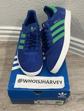 Size 8 - adidas Gazelle Royal Blue Energy Green for sale  display picture 2