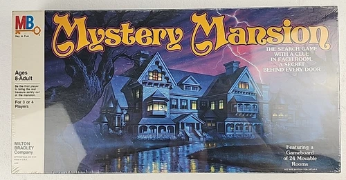 ✅ Vintage 1984 MYSTERY MANSION Board Game ~Complete ~Milton Bradley ~ Re-Sealed