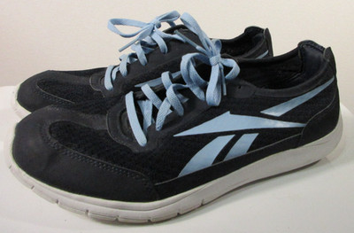 Reebok Sport Ahead Action Walking Shoes Lace-Up Size US8.5 Navy Blue