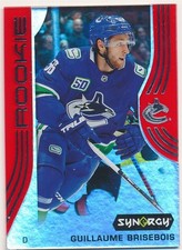 GUILLAUME BRISEBOIS 2019-20 UPPER DECK SYNERGY ROOKIES RED #57 SP CANUCKS MINT