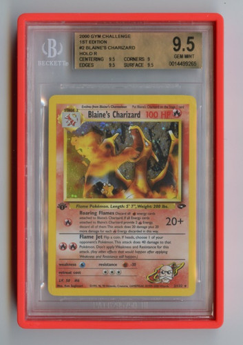Blaine's Charizard (1st Edition) graded BGS 9.5 for sale on eBay