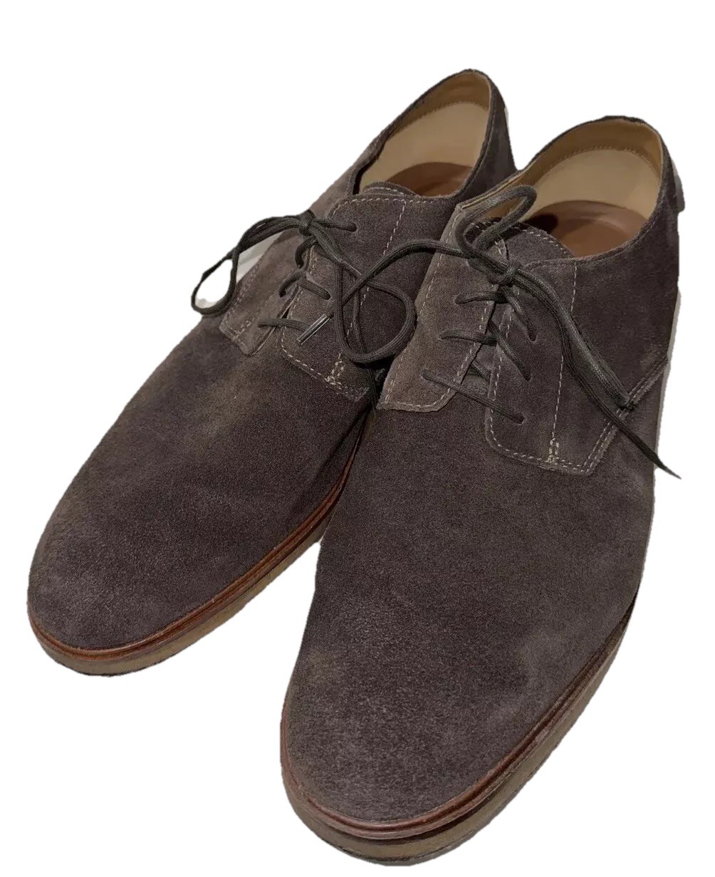 SAOLA Scarpe Clarks Derby uomo taglia 14M marrone scamosciato casual comode stringate punta liscia