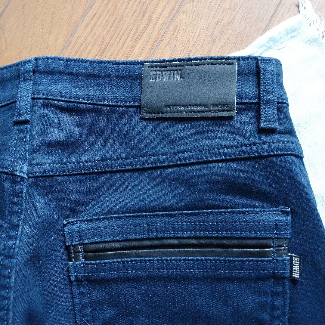 Edwin International Basic Warm Pants Dark Blue Br… - image 6