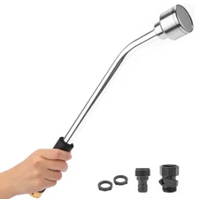 Sanpaint 18-Inch Soft Rain Watering Wand With Shut Off Valve, Lightwei