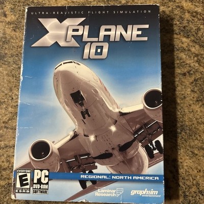 X-Plane 10 PC DVD-ROM-Regional: North America, PC Flight Simulator Game VTG 2012