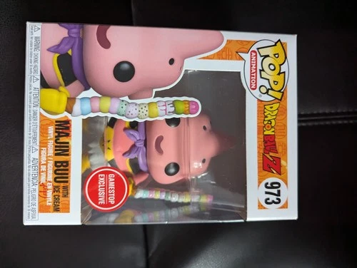 Funko Pop Dragon Ball Z #973 Majin Buu With Ice Cream GameStop Exclusive