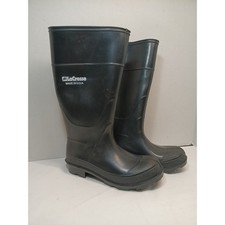 LaCrosse Men Black Rubber Rain Boots Made in USA Waterproof Work Size 7
