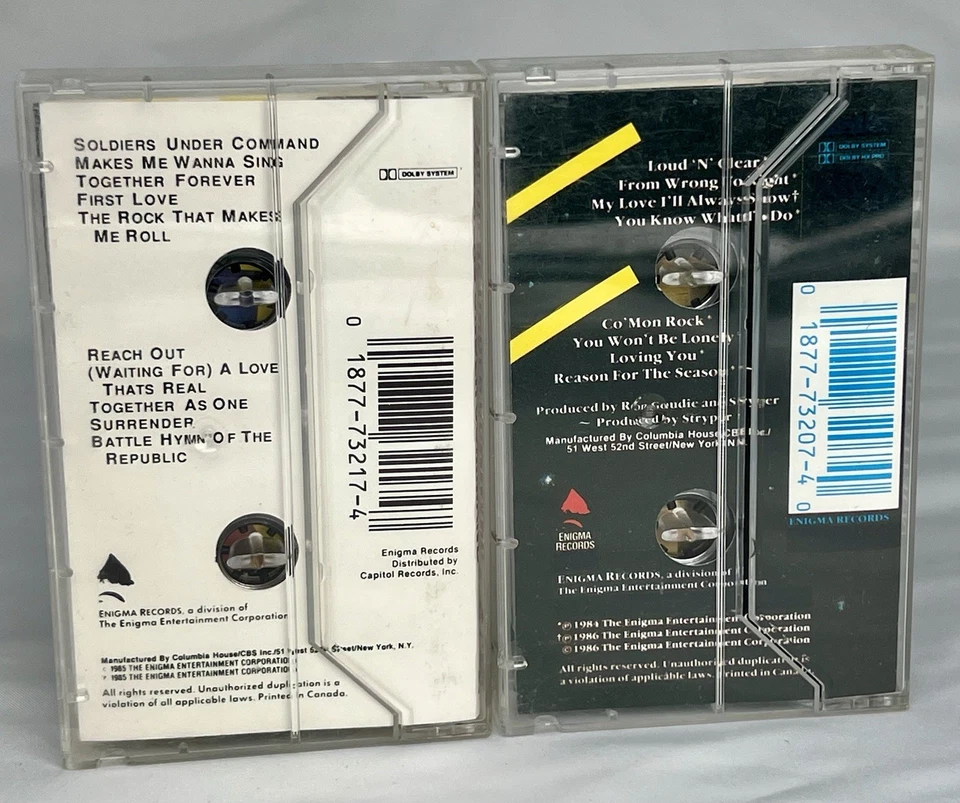 Stryper Cassette Lot Soldiers Under Command & Yellow and Black Attack TESTED - Image 2 of 4