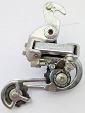 RALEIGH SUNTOUR 7 GT REAR DERAILLEUR SILVER LONG CAGE W/ REMOVABLE HOOK HANGER