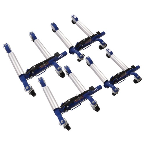 4Pcs 1300lbs Ratchet Car Wheel Dolly Positioning Jack Lift Moving Vehicle Skates - Foto 7 di 10