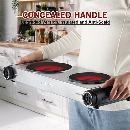 Cusimax Portable Electric Stove For Cooking With 1800w Power Temperature Cont... - Picture 6 of 8