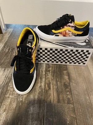Bruce Lee  Be Water  Vans, Black And Yellow. Mens 8