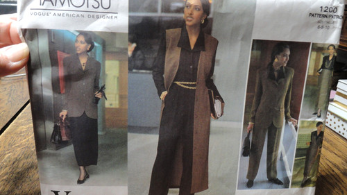VTG '93 Vogue Tamotsu 1200 Pattern Sz 6-10 Career/Business Ensemble UNCUT