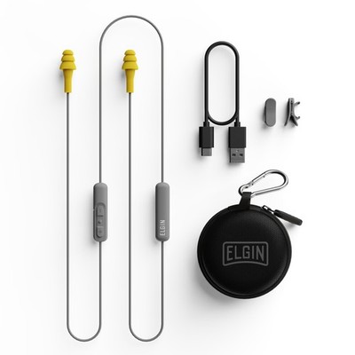 Bluetooth Earplug Headphones, 25 dB NRR, Noise Canceling, 12-Hour Battery