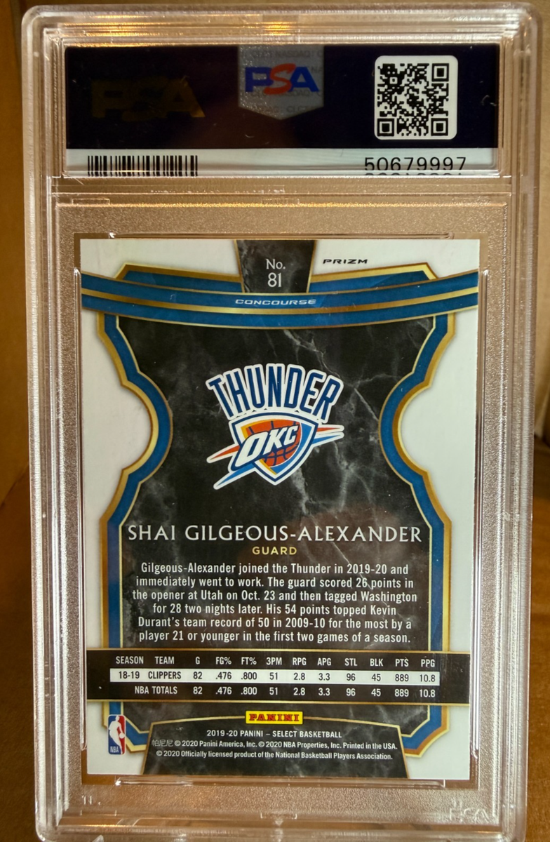 2019-20 Panini Select - Concourse Shai Gilgeous-Alexander #81