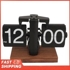 Battery Operated Mechanical Melting Desk Clock, Retro Digital Rotating Tube