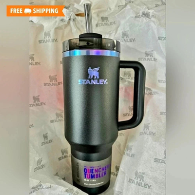 #ad #ad New STANLEY Black Chroma 40 Oz Quencher Tumbler H2.0 FlowState LIMITED EDITION $39.00