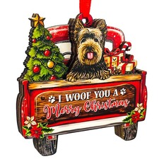 Yorkshire Terrier Dog Christmas Ornament - Beautiful Holiday Decoration for D...