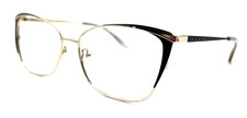 NEW NICOLE MILLER HARMAN C01 BLACK GOLD AUTHENTIC EYEGLASSES FRAMES 59  16  140