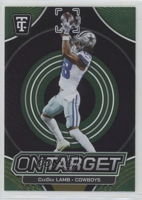 2024 Panini Totally Certified On Target Mirror Neon Green /299 CeeDee Lamb 0h6x