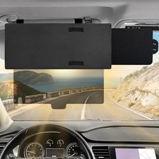 Polarized Car Sun Visor Extension with PC Lens and Side Sunshade, Anti-Glare Vis