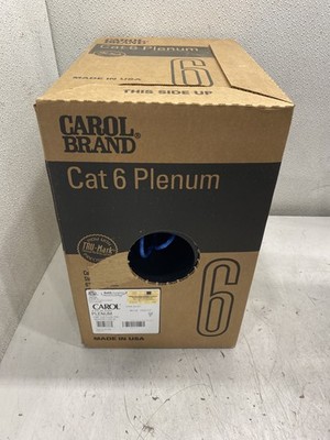 Carol Plenum CAT 6 Cable CP6.30.07 1000FT Blue 24 AWG