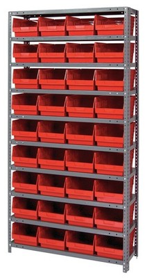 Quantum Storage Systems - 1875-208RD - QUANTUM STORAGE SYSTEMS Bin Shelving: 36