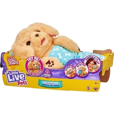 Little Live Pets Cozy Dozys: Charlie The Puppy - Interactive Plush Toy Dog, 25+ 