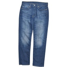 Levi's Men's 514 Straight Jeans Blue Size 34x34 Zip Solid Cotton Blend