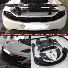 Body Kits Half Carbon Fiber For 12-14 McLaren MP4-12C Front Rear Bumper Lip Wing