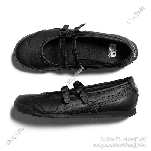 Patou X Onitsuka Tiger Mexico 66 Tgrs Mary Jane Flats Black/cream 1182a678-001 - Picture 12 of 48
