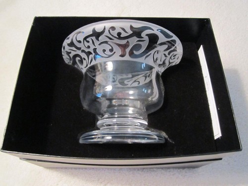 MICHAEL WEEMS ELISE COLLECTION 2005 FROSTED MODERN ART 7 INCH GLASS VASE, NEW - Picture 3 of 10