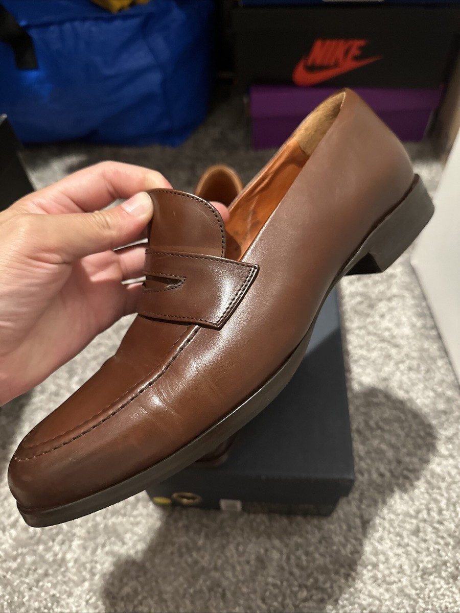 Size 10.5 Wolf & Shepherd Maple Calfskin Ringer Loafer | eBay display picture 1