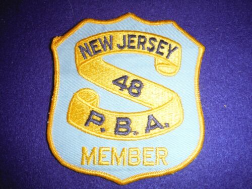 vintage New Jersey Police PBA member 48 patch - Picture 1 of 4