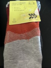 Back To School- 2pk Kids Crew Socks- Kids Shoe Size 3-7 Heavyweight Arch Support