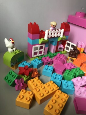 Lego Duplo 10571 Easter Bunny Chicken Set with Case Complete Plus Extras 