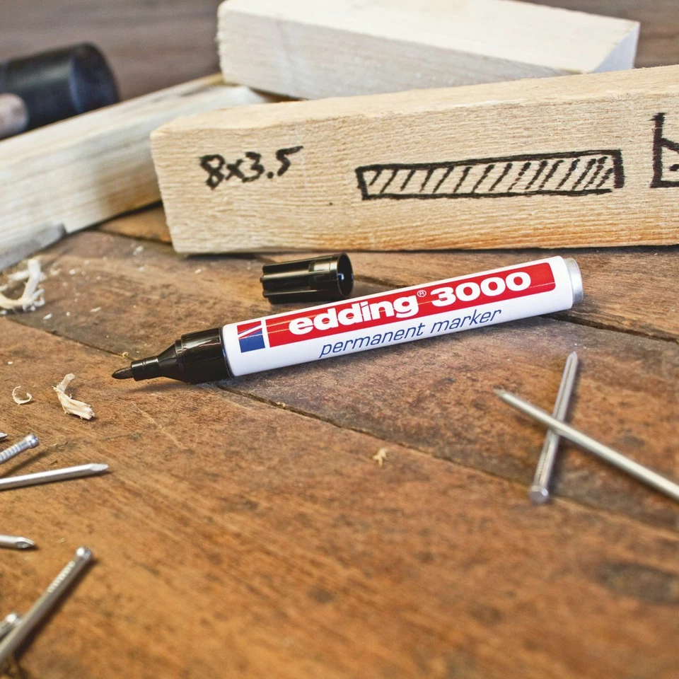 EDDING Permanentmarker 3000 1,5-3mm [20 Farben wählbar] - Bild 4 von 4